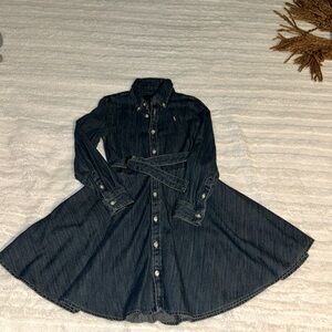 Ralph Lauren, Girls Denim Blue Dresss, size 6